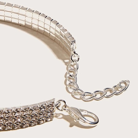 Rhinestone Cat Necklace Collar - Picture 4 of 5